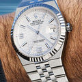 Rolex Oyster Perpetual Silver White